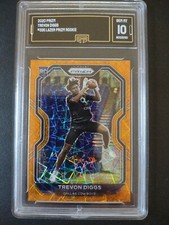 2020 Panini Prizm TREVON DIGGS Rookie Orange Lazer #335. GMA 10. Gem Mint!
