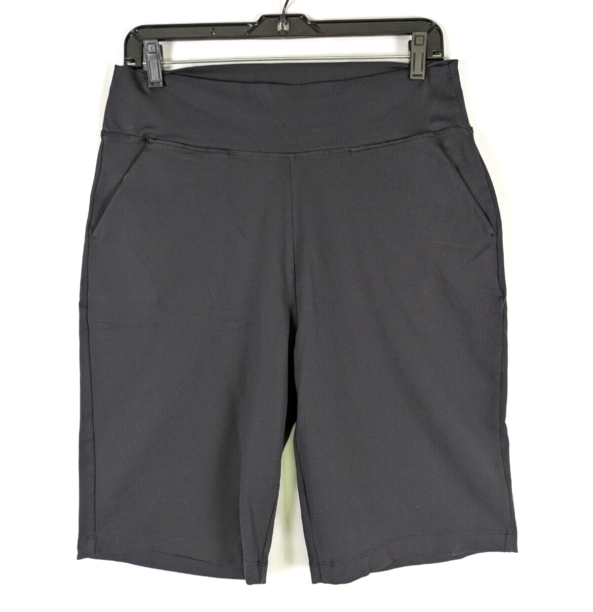 Kira Grace Womens Compression Biker Shorts Black Large PowerStrong Waistband-image