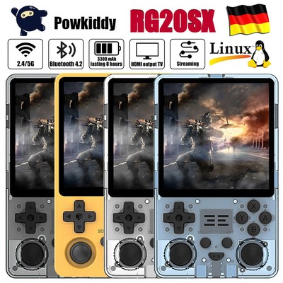 Powkiddy RGB20SX Handheld Game Console LCD HD 4'' Retro Game Toy 20000+ Games