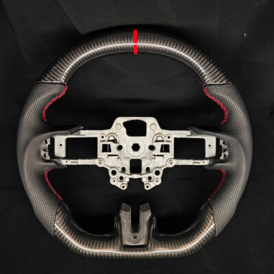For MUSTANG GT 2018-2022 Carbon Fiber Flat Sport Universal Stee Wheel