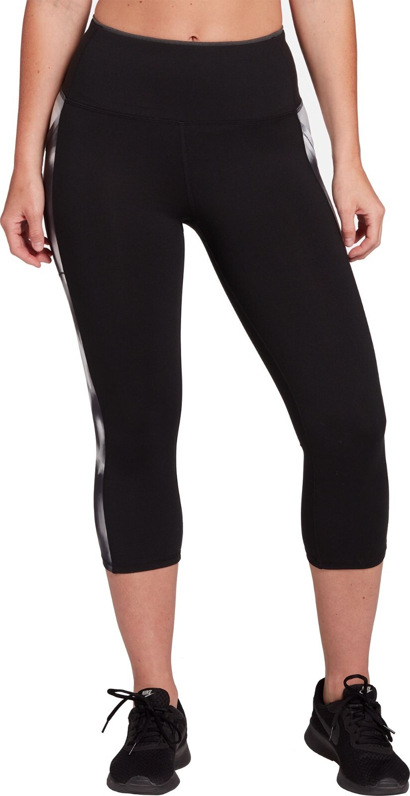 NWT DSG Women's Performance Capri Legging Black Size XS Gym Activewear