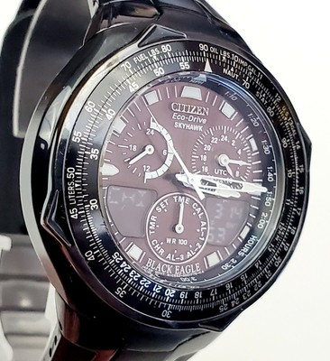 citizen eco drive black eagle