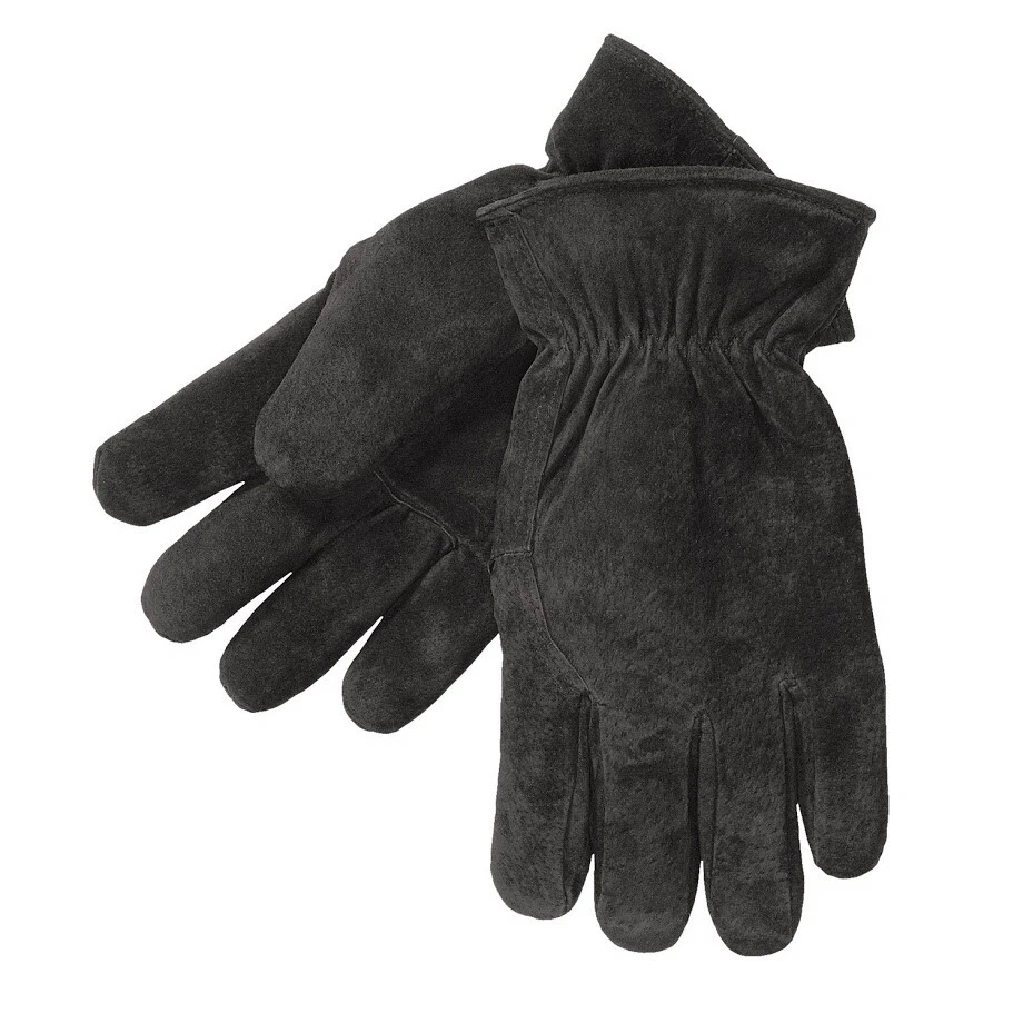 Kodiak Men PigSkin Suede Leather Drive/Work Winter Gloves, Acrylic-Wool, Brown