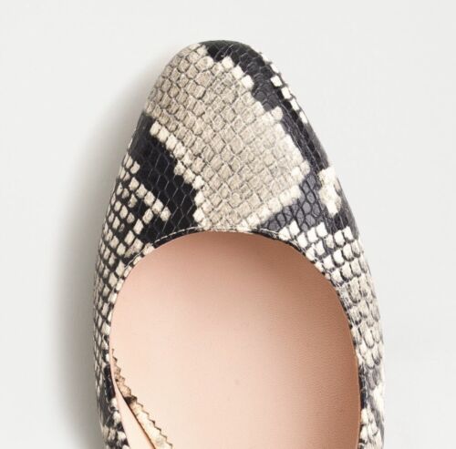 New! J.Crew Slingback Snake-embossed Leather Pumps NWOT Size: 7.5 - Picture 2 of 12