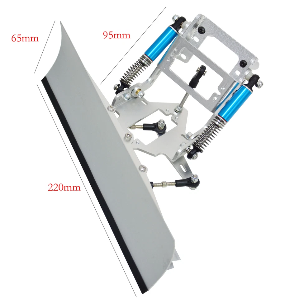 Pala quitanieves de metal para oruga 1/10 RC Traxxas TRX4 TRX6 axial SCX10 90046 Foto 2 de 4