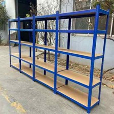 Garage Shelving Units 5 Tier Heavy Duty Storage Racking Shelf - 180x40x90cm Blue