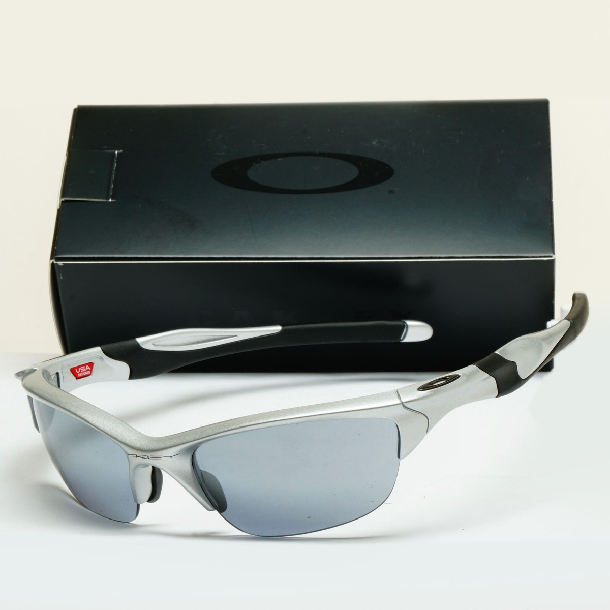 Oakley Sunglasses Half Jacket 2.0 (A) Silver Slate Iridium Wrap OO