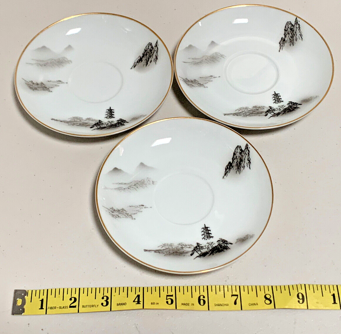 Fukagawa Arita #903 Fine China Porcelain Lot of 3 Hand Painted