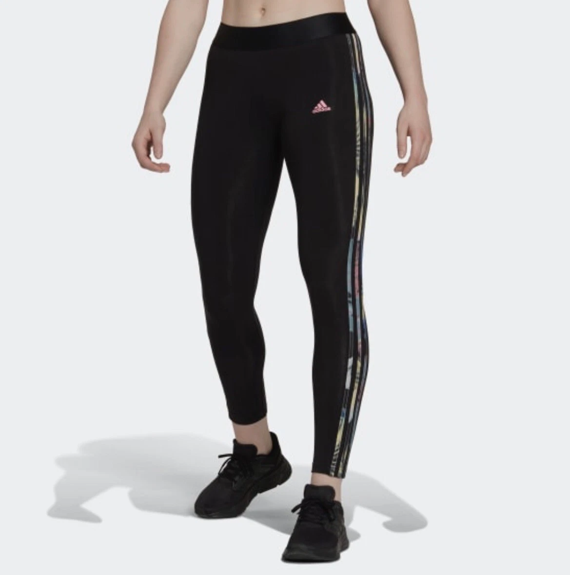 Adidas Women's LOUNGEWEAR Essentials 3-Stripes Leggings Size XS | eBay