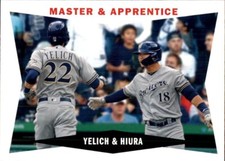 2020 Topps Archives 1960 Topps Combo Cards #60CCYH Keston Hiura Christian Yelich