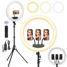Anillo de Luz 19-Pulgadas Profesional Aro De Luces LED con Tripie para Telefono