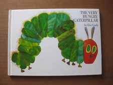 SIGNED - THE VERY HUNGRY CATERPILLAR by Eric Carle - 1st revised HC 1987 - VG 