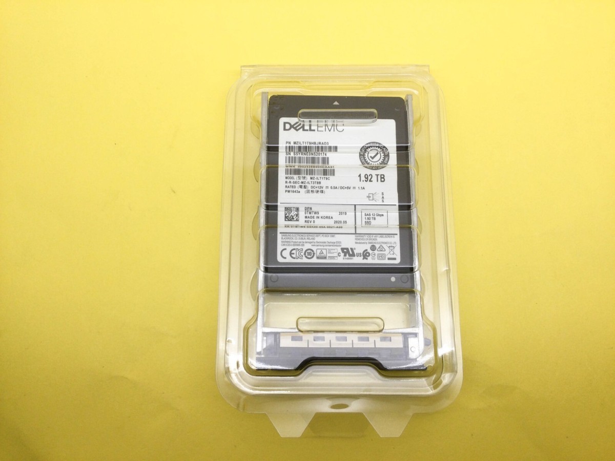 TMTW9 Dell 1.92TB SAS 12Gbps Read Intensive 512e 2.5'' SSD 0TMTW9