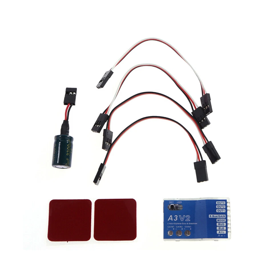 6 Axis Gyro A3V2 RC Plane Flight Stabilizer for RC plane Fixed Wing Auto Hove T4 - Image 3 of 4