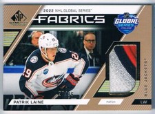 2023-24 SP GAME USED GLOBAL SERIES FABRICS PATCH 4 COLORS PATRIK LAINE 27/35
