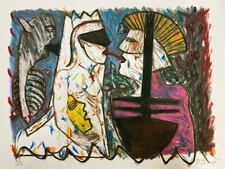 Serigraph by MOISES FINALE  limited edition 63/100 signed by the artist.