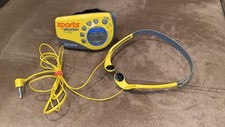 Sony Sports Walkman FM/AM Portable Radio with Arm Band Yellow  Sony Headphones