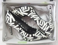 DKNY LEXI-HIGH PUMP 100 - K2948621 - BLACK/WHITE/SILVER - SIZE 8.5