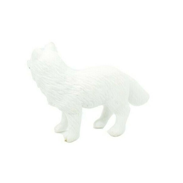 Fox, Arctic, White, Very Nice Plastic Animal, Toy, Kids, Realistic