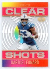 Darius Leonard 2021 Panini Illusions #/399 Clear Shots Pink #CS-5