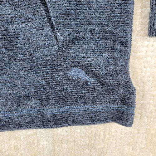 Tommy Bahama Hoodie Mens S Gray Corduroy Drawstring Pullover Coastline Heather - Picture 10 of 13