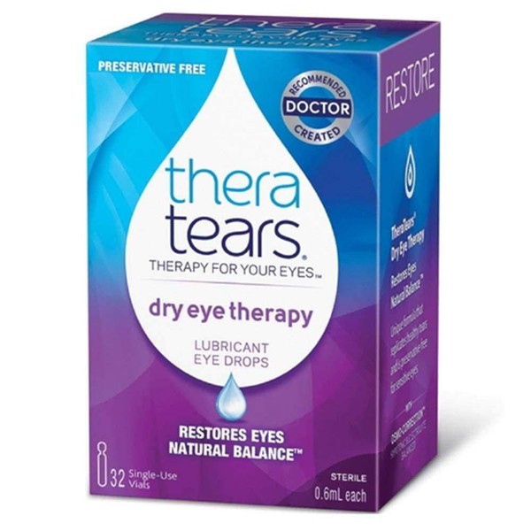 TheraTears Thera Tears Lubricant Eye Drops Singleuse Containers 32