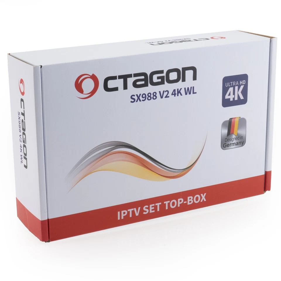 OCTAGON SX988 V2 4K UHD IP H.265 HEVC IPTV Smart TV Set-Top Box schwarz - Bild 4 von 4