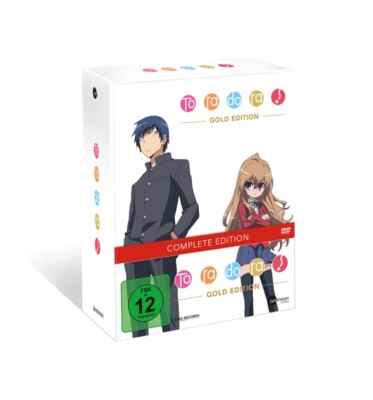 TORADORA! GOLD EDITION-KOMPLETTBOX (DVD) - TORADORA  5 DVD NEU