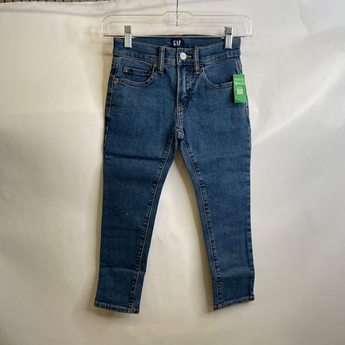 GAP Skinny Jeans with Washwell Kids Size 6 Medium Wash 358252-image