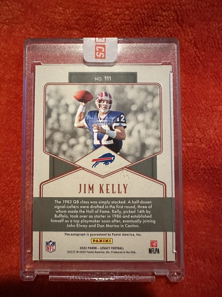 Jim Kelly Legends Legacy Card /3 - Image 2 of 2