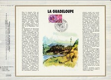 * feuillet CEF  la Guadeloupe  971 Basse Terre  971 Pointe a Pitre   1984