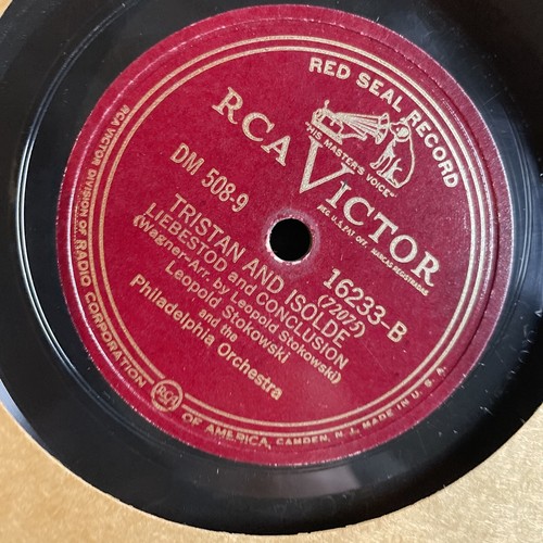 12" 78 RPM Set-(5)-Leopold Stokowski-Tristan and Isolde: Prelude Liebesnacht - Imagen 5 de 13