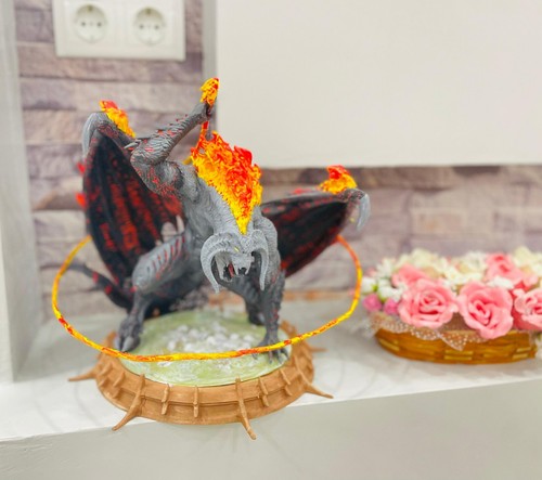 Balrog mit LED Modifikation (13,7 inch), Balrog Figur, handbemalt - Bild 10 von 12