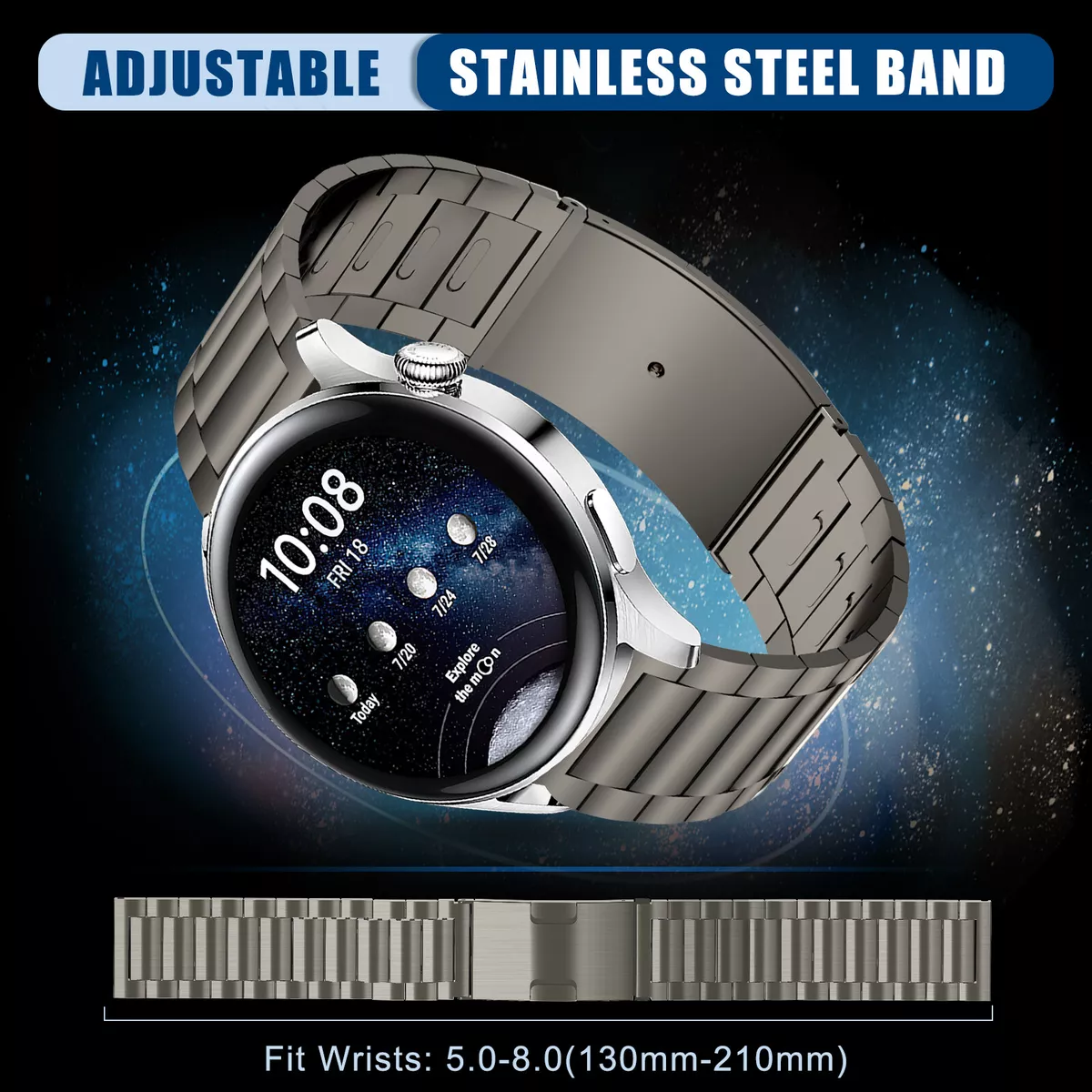 Stainless Steel Band for Samsung Galaxy Watch 3 45mm/46mm /S3