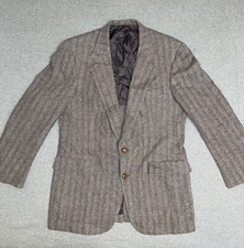 VTG Hart Schaffner Marx 100 Virgin Wool Herringbone Blazer Men Classic