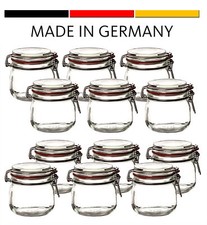12x Vorratsgläser mit Bügelverschluss 600ml Einmachgläser Aufbewahrung Dosen Set