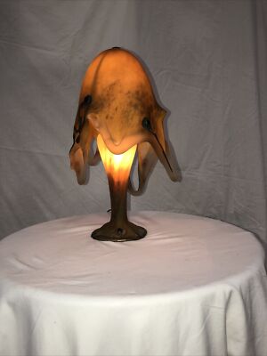 Handmade Blown Glass Table Lamp Octopus Art Glass Vintage Home Decor Lighting