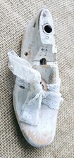 Antique Wood Childrens Shoe Form Last With Lace Primitive Home Decor