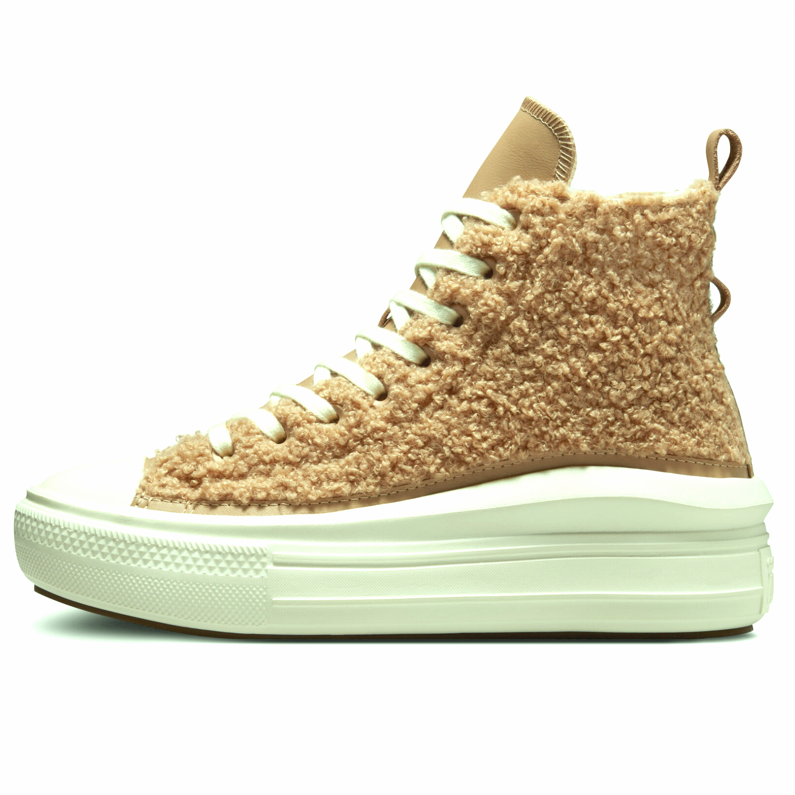 converse khaki move platform hi trainers
