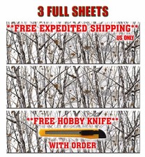 3 Camouflage Vinyl Decal 52 X 16 Gloss Truck Camo Tree Print Pickup Snow.