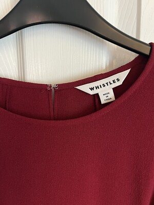 whistles textured belted midi dress Textured Belted Midi Dress | WHISTLES