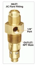 1/2" Flare x 1/2" Male NPT Solid Brass