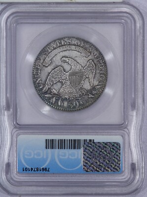 1832 Capped Bust Half Dollar 50c ICG AU58 Details O-114 R-4