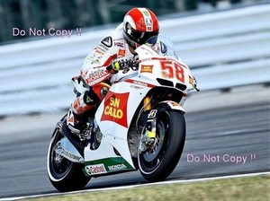 Marco Simoncelli San Carlo Honda Gresini Moto Gp Misano 2010 Photograph 2 Ebay