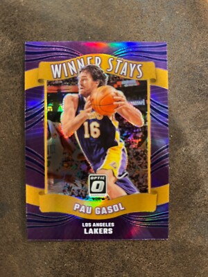 2023-24 Panini Donruss Optic - Winner Stays Purple Prizm #7 Pau Gasol