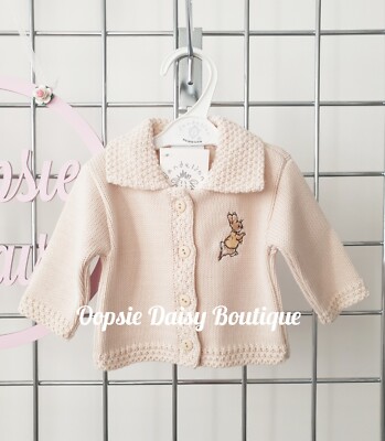 Baby Boys Girls Peter Rabbit Cardigan Dandelion UK