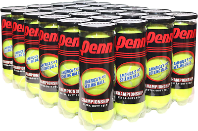 #ad Championship Tennis Balls Extra Duty Felt Pressurized Tennis Balls 24 Cans $127.99