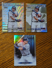 Austin Riley -2022 Stadium Club Chrome Team of the Future Wave Refractor +Base++