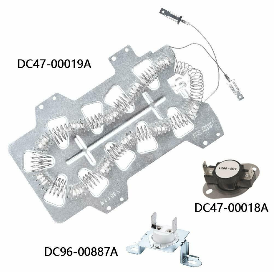 Dryer Heating Element Kenmore Samsung DV40J3000EW/A20000,DV419AEU/XAA