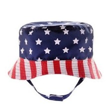 Stars  Stripes Bucket Hat  Size 2-4T  Memorial Day 4th of July New With Tags